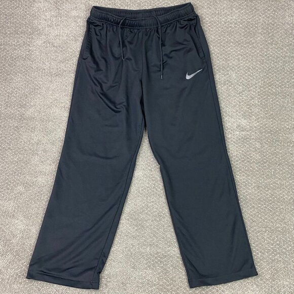 Nike Dri-Fit Pants Men's XL Black Epic Knit Run Track Gym Sweatpants 927388-010 - Picture 1 of 14
